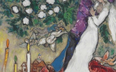 Marc Chagall (1887-1985), Les trois cierges