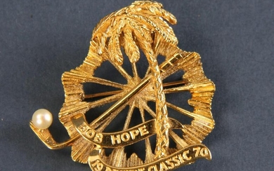1970 Bob Hope Desert Classic Gold Pendant