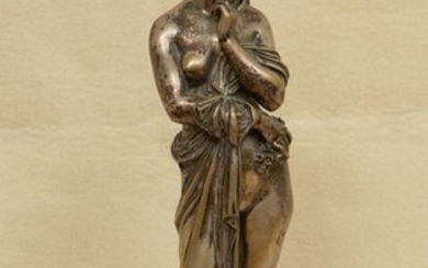 E Dietrich Signed and Dated Sculpture of Woman