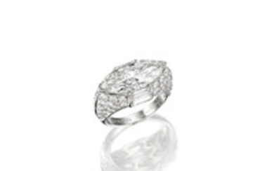 A Diamond 'Trombino' Ring,, Mounted by Bulgari