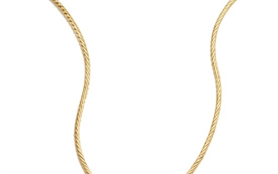 Buccellati, A Gold and Diamond 'Oro Collection' Necklace