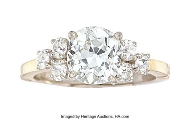 55206: Diamond, Platinum, White Gold Ring Stones: Min