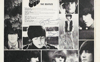 A rare autographed copy of The Beatles' 1965 vinyl album Rubber Soul
