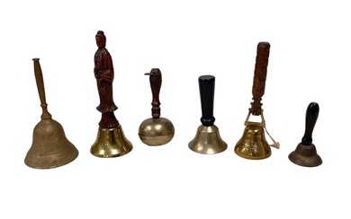 (6) Bells with Stick Handles