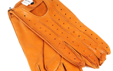 ASPINAL OF LONDON - a pair of leather gloves.