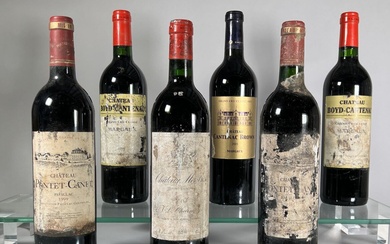 6 bouteilles dont : - 1 Château Pontet-Canet... - Lot 106 - Oger - Blanchet