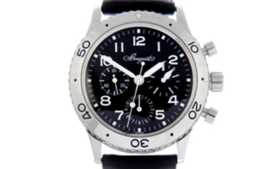 BREGUET - a gentleman's stainless steel Type XX Aéronavale chronograph wrist watch.