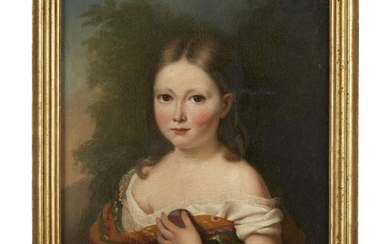 BRITISH SCHOOL (19th century) PORTRAIT OF A GIRL WITH...