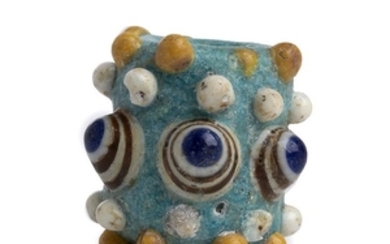 Carthaginian polychrome glass Stratified Eye Bead 4th - 3rd century...