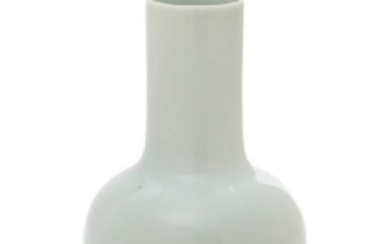 A Chinese White Glazed Porcelain Bottle Vase QIANLONG