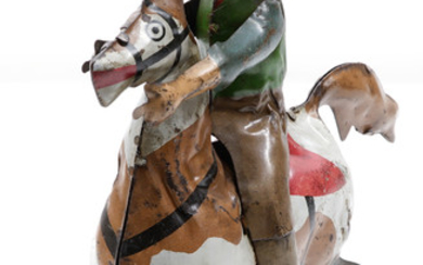Gunthermann Windup Tin Cowboy on Horse