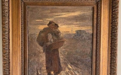 Harry Fidler (British 1836-1935) Returning Home