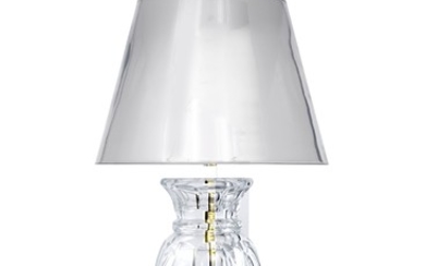 Lampe de table Hooo!!! par Philippe Starck, édition limitée Flos, en cristal de Baccarat, structure en aluminium poli, h. 60 cm