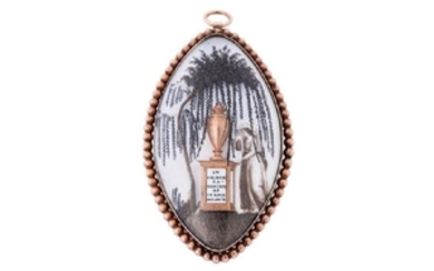 A late 18th century mourning pendant