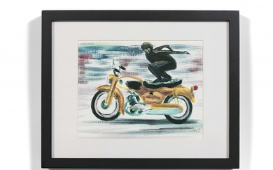 Neil BLENDER (Américain - Né en 1964) Untitled (Man on Motorcycle) - 2003