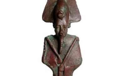 A nice Egyptian bronze figure of Osiris, Late Period