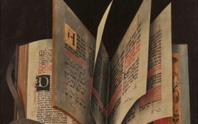 Pays-Bas ou Allemagne, XVIe siècle Composition au livre ouvert