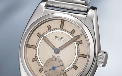 Rolex, A rare, attractive and exceptionally well-preserved stainless steel wristwatch with "bamboo" bracelet