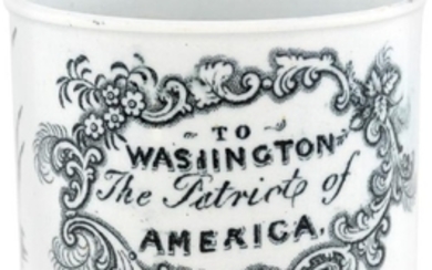 "TO WASHINGTON PATRIOT OF AMERICA" C.1820 CHILD'S CUP.