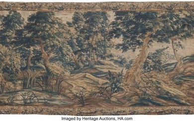 61006: A Flemish Verdure Tapestry, 19th century 111 x 1