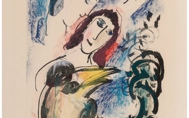 65006: Marc Chagall (1887-1985) Le coq jaune, 1960 Etch