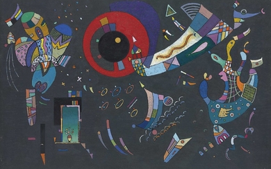 Wassily Kandinsky (1866-1944), Esquisse pour Autour du cercle