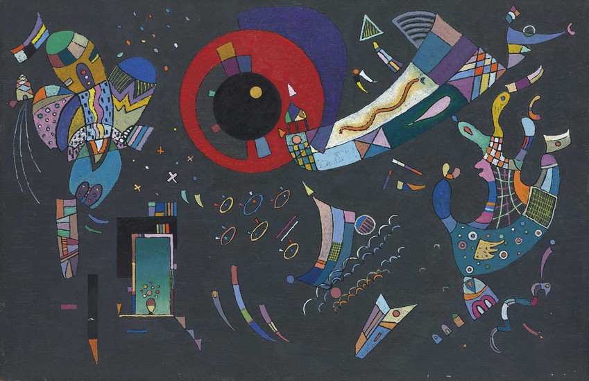 Wassily Kandinsky (1866-1944), Esquisse pour Autour du cercle