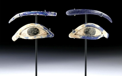 Rare Egyptian Glass Eye Inlays w/ Art Loss Certificate