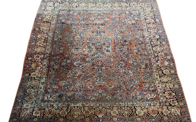An antique Persian Sarouk carpet