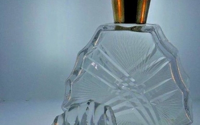 Antiguidade Cristal De Rocha & Frasco De Perfume Prata