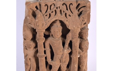A 10th / 11th Century Buff Sandstone Relief depicting Shiva ...