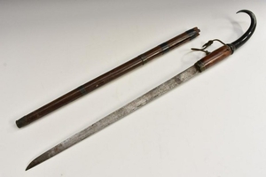 A 19th century Continental sword stick, probably