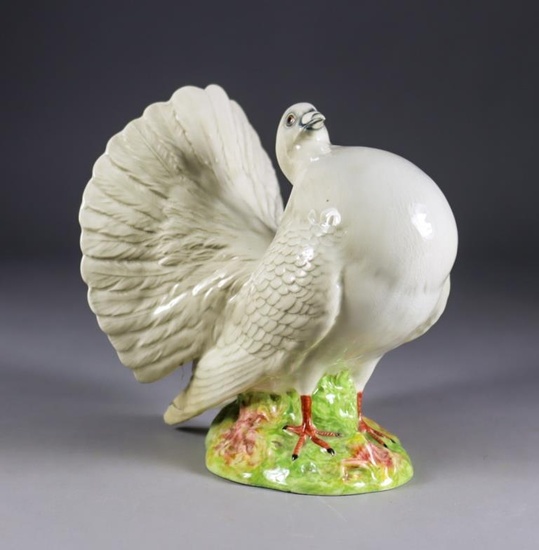 A Beswick Pottery Fantail Pigeon, Model No. 1614, 6ins...