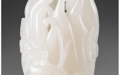 A Chinese White Jade Buddha Hand