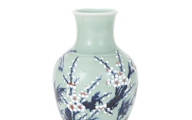 A Chinese celadon ground vase