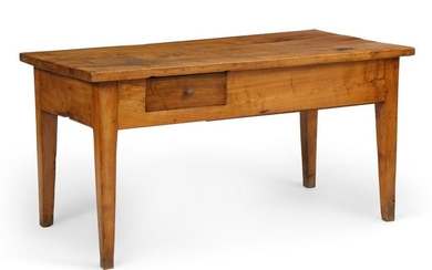 A Continental fruitwood farmhouse table