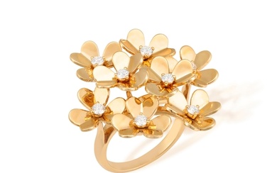 A DIAMOND 'FRIVOLE' COCKTAIL RING, BY VAN CLEEF & ARPELS De...
