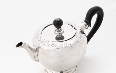 A Dutch silver teapot Mark of Francois van...