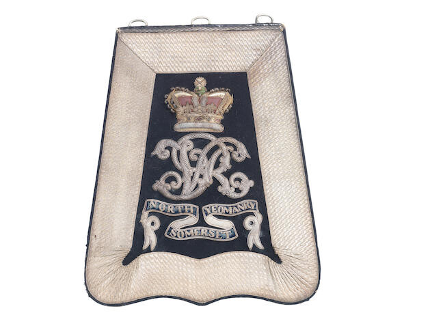 A Fine Officer's Full Dress Sabretache To The North Somerset Yeomanry, Circa 1870-1901