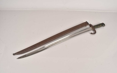A French Chassepot bayonet and bayonet