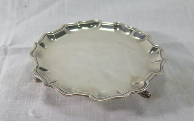 A GEORGE I STYLE SILVER WAITER