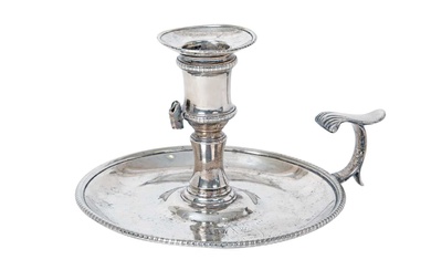 A George III Silver Chamber-Candlestick Possibly by William Cripps, London, 1769