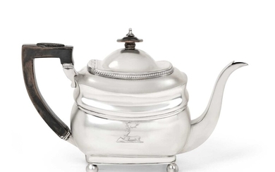 A George III Silver Teapot by Peter and William Bateman, London, 1808