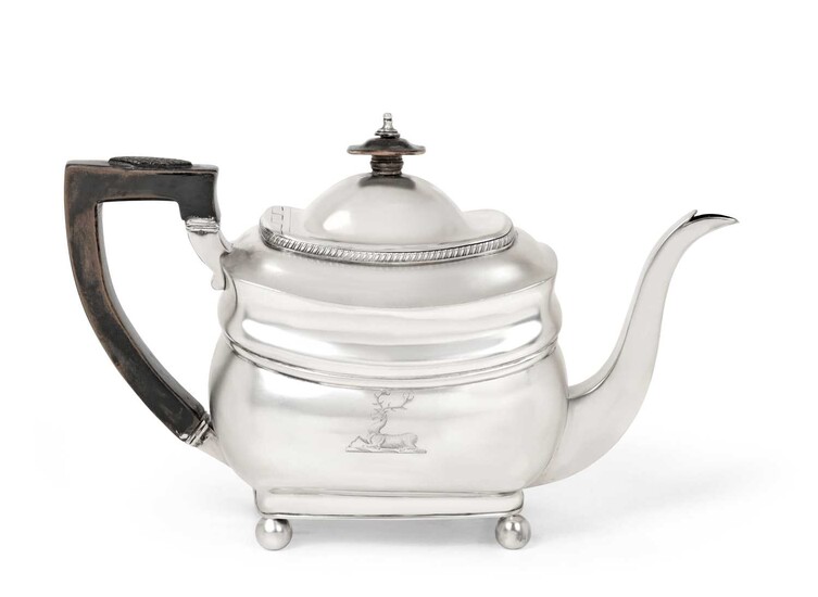 A George III Silver Teapot by Peter and William Bateman, London, 1808
