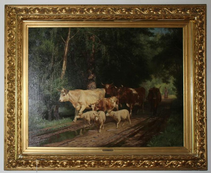 A H Mackeprang, Oil on Canvas, Woodland Scene