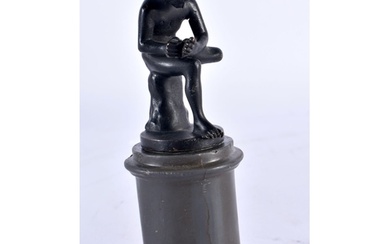 A Miniature Grand Tour Bronze of a Boy with Thorn, also call...