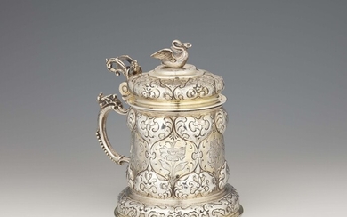 A Nuremberg silver gilt tankard