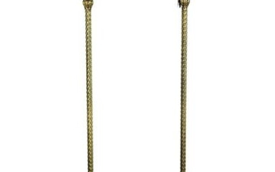 A Pair of Gilt Bronze Torchieres.