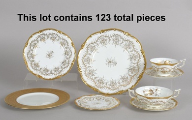 A Porcelain Service, Royal Cauldon King's Plate Pattern