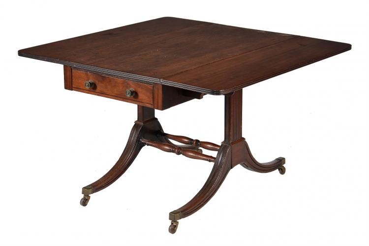 A Regency mahogany Pembroke or sofa table